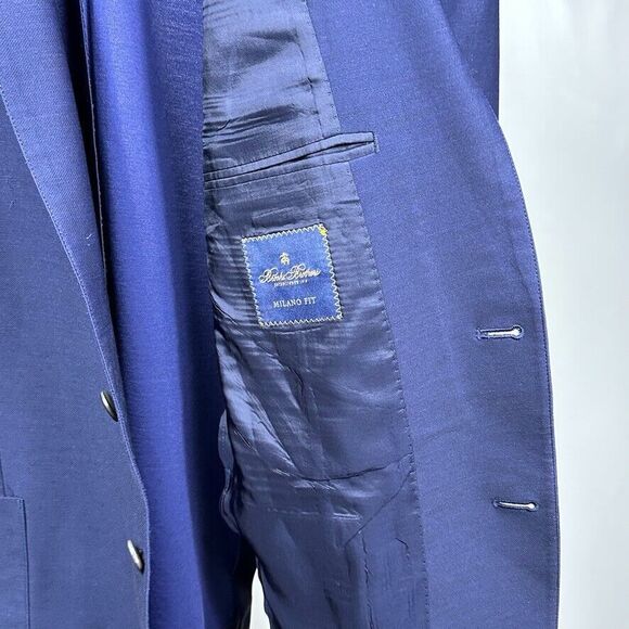 Brooks Brothers Milano Fit Womens Blazer size 12 Navy Blue - Picture 3 of 11